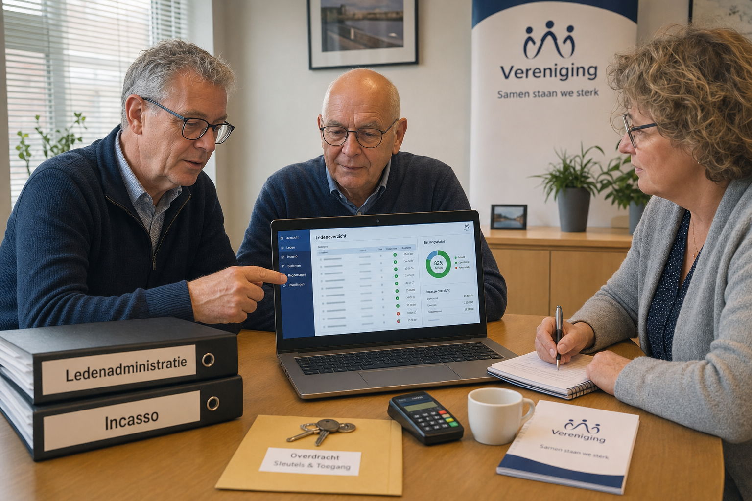Ledenoverdracht in verenigingsadministratie