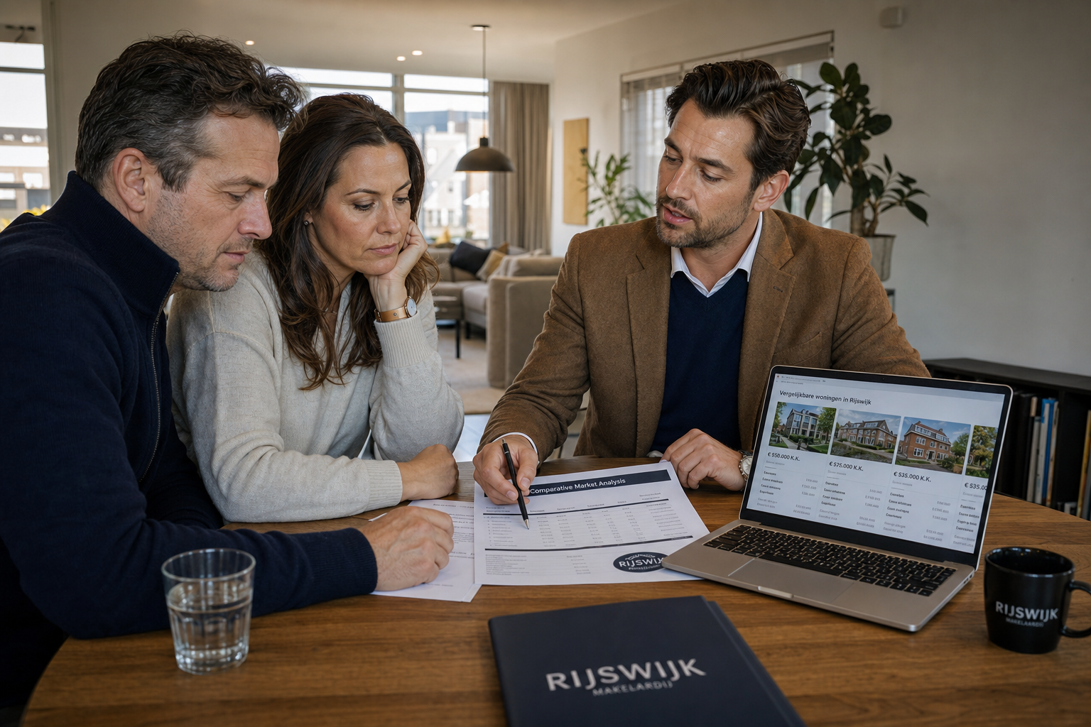 Makelaar bepaalt vraagprijs woning Rijswijk