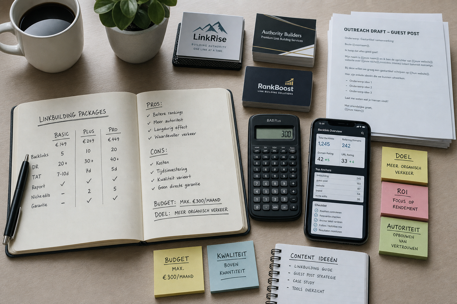 Budget en linkbuilding strategie