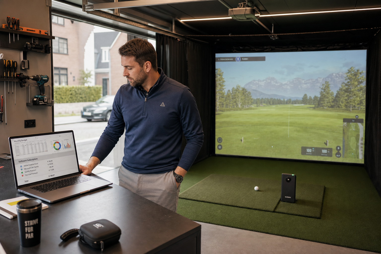 Indoor golf simulator kosten en budget