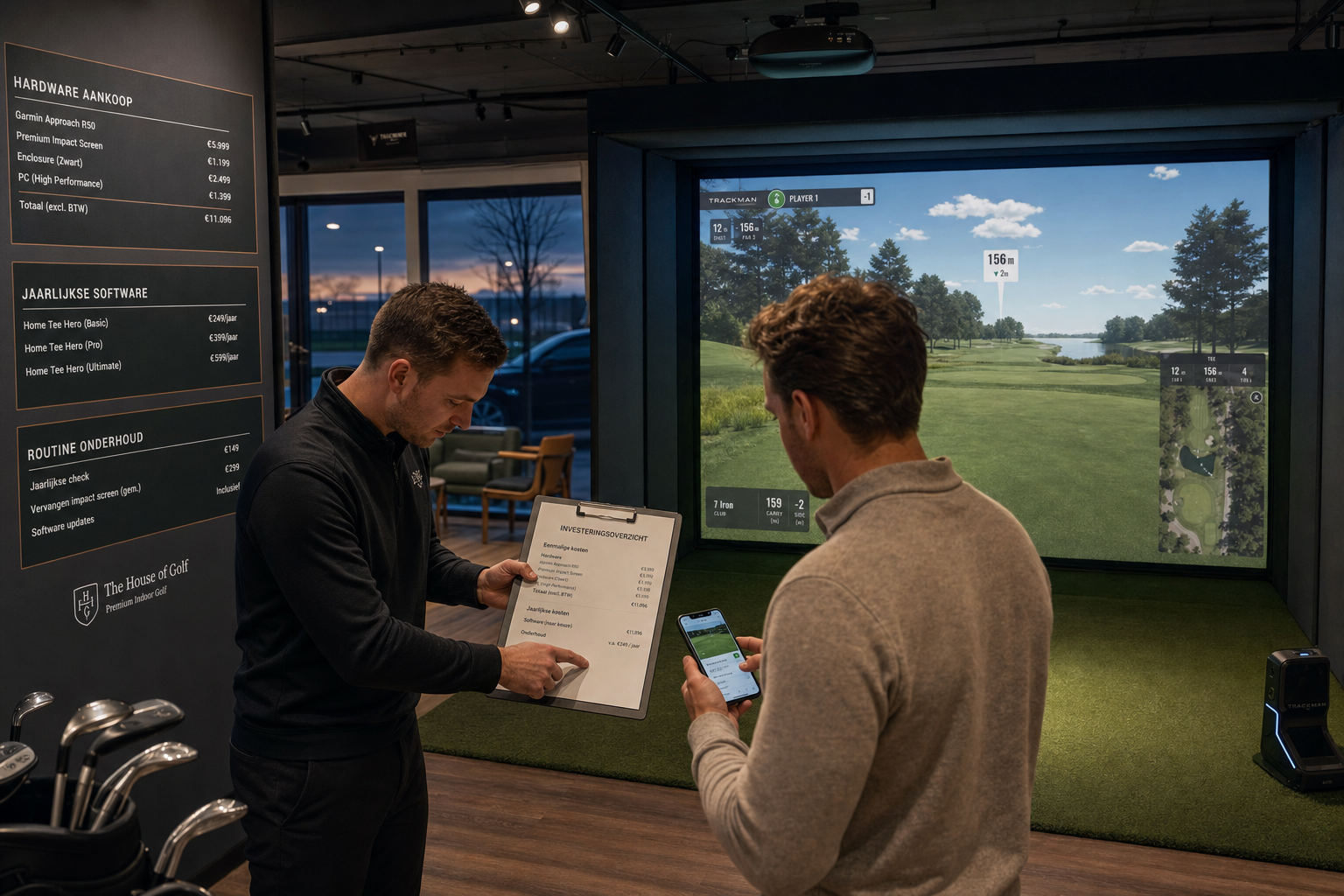 Budget bepalen voor golf simulator