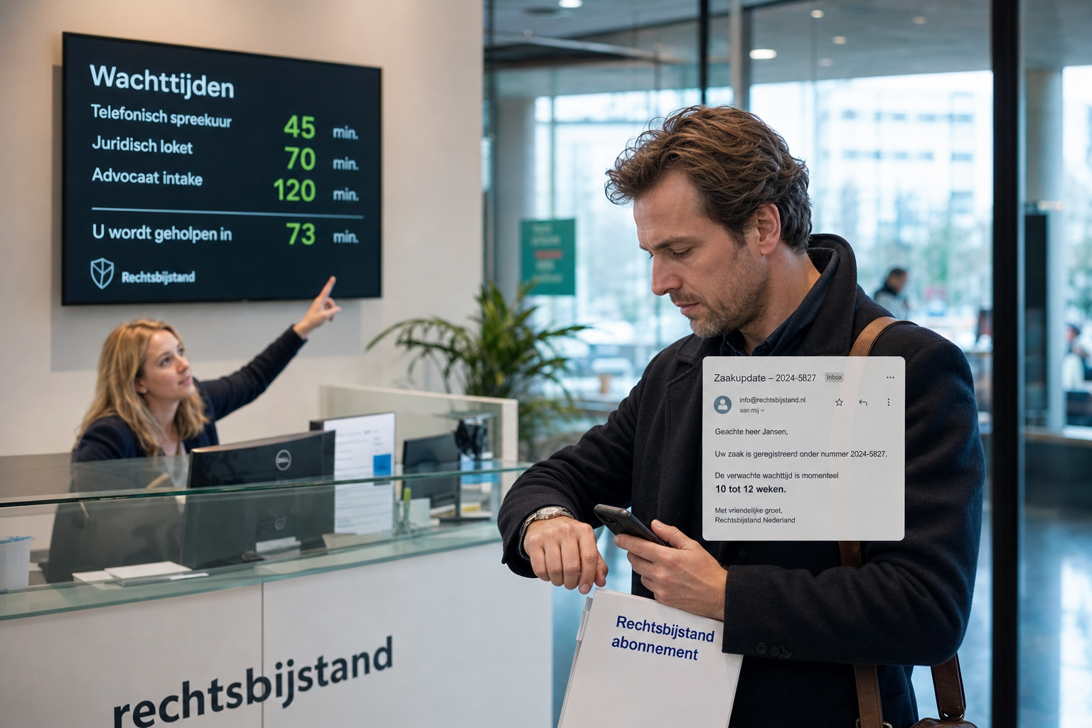Wachttijd juridische hulp