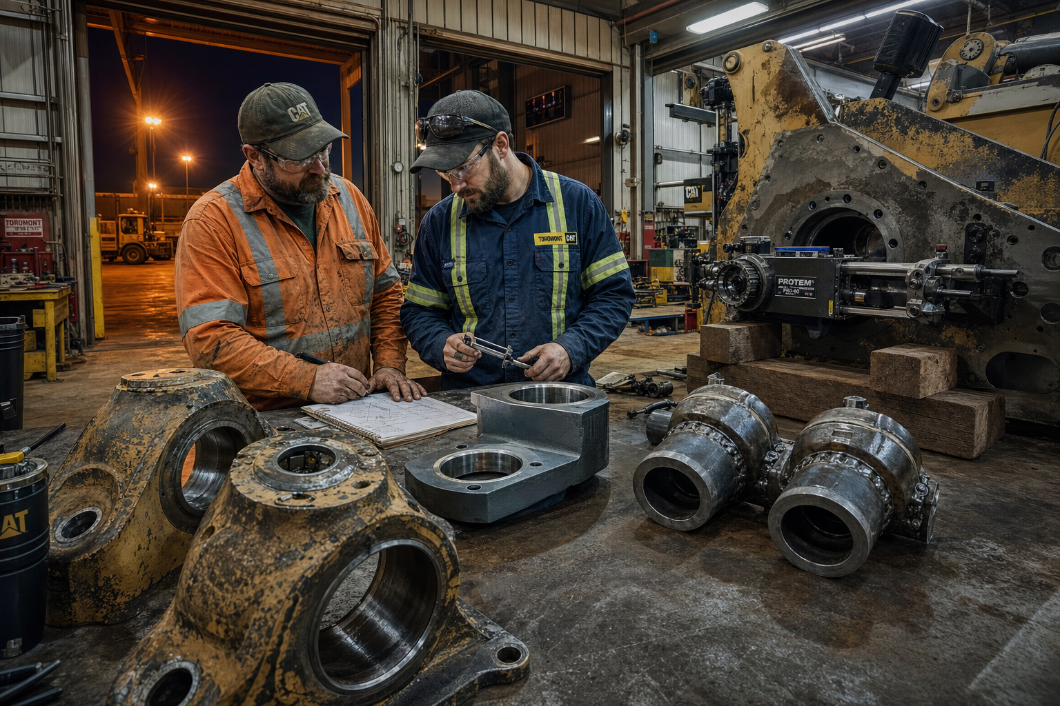 Precision measurement during line boring process