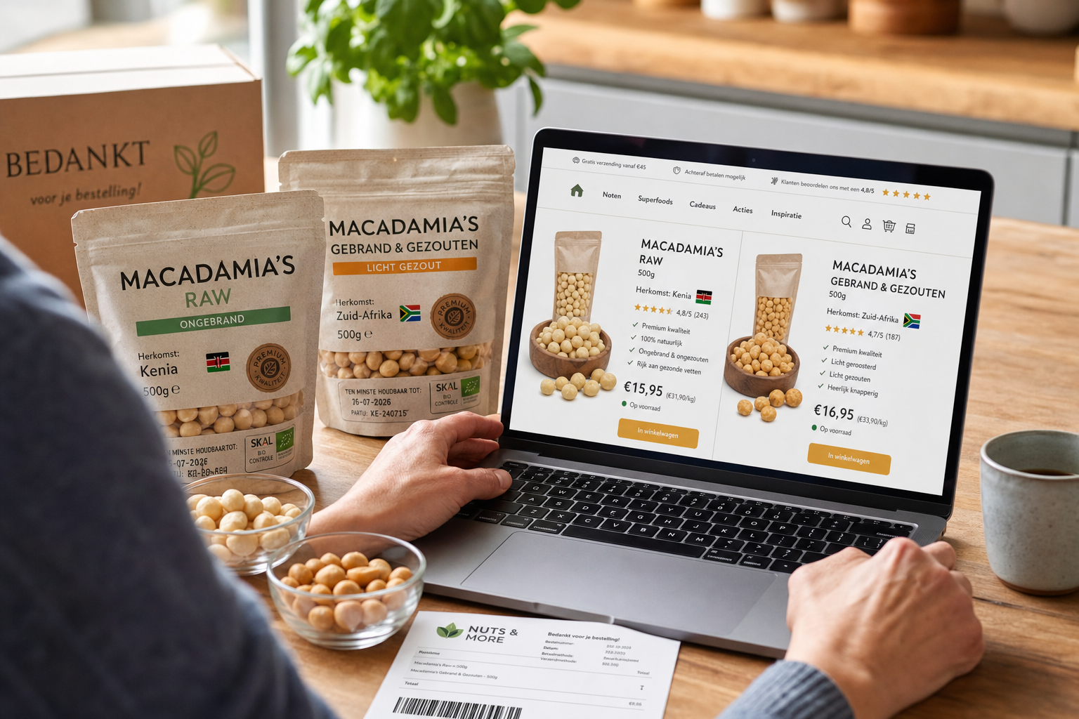Macadamia noten online kopen kwaliteit