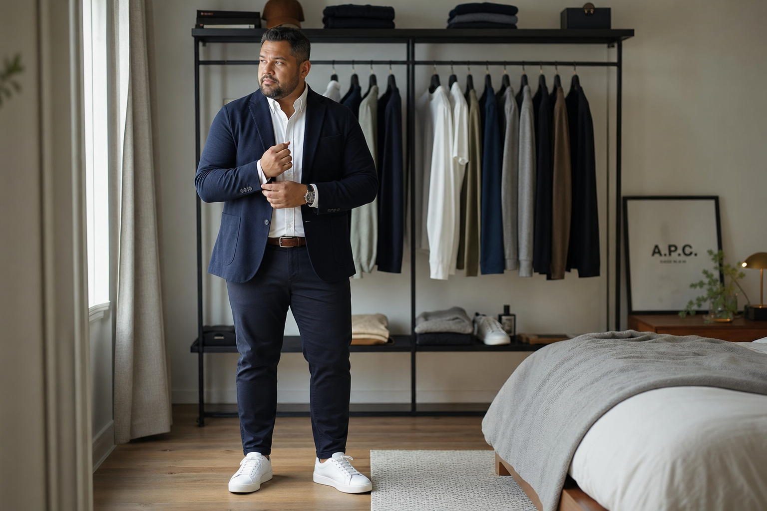 Capsule wardrobe voor grote maten herenkleding