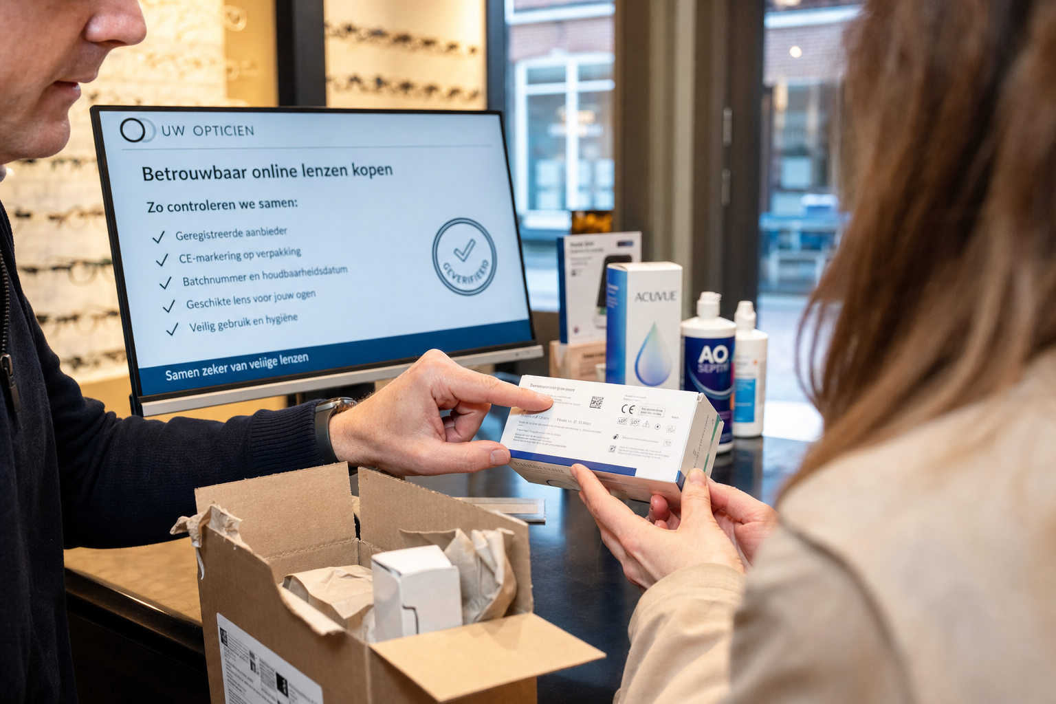Betrouwbare webwinkel contactlenzen checken