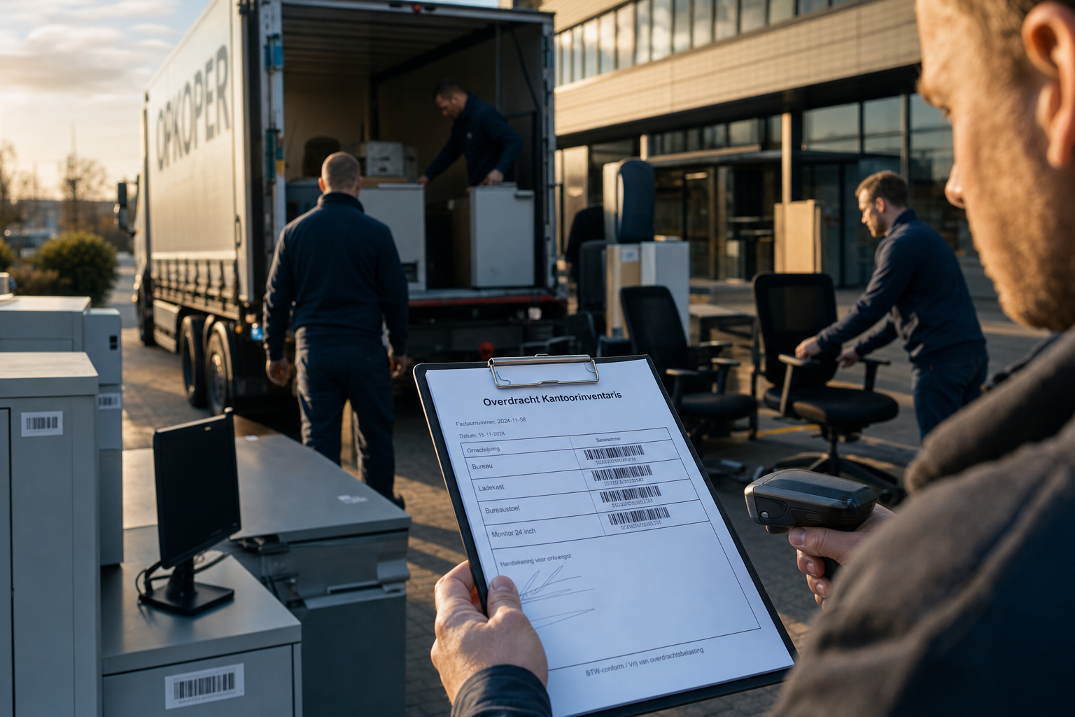 Administratieve afhandeling kantoormeubel verkoop