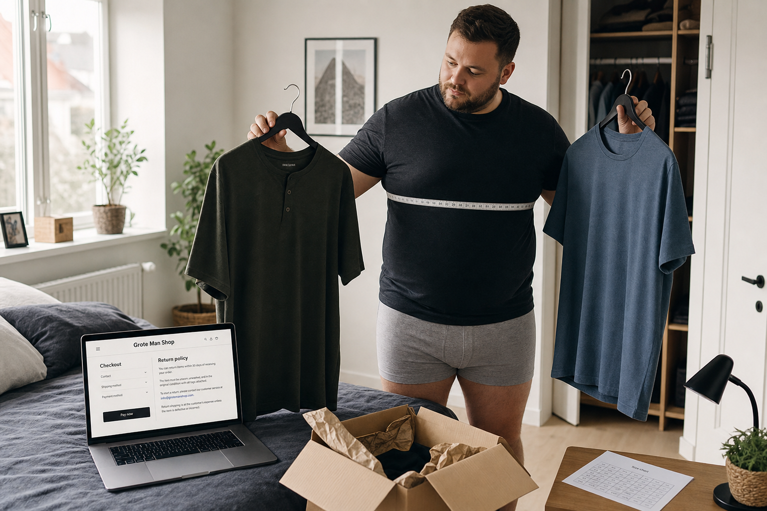 Grote maten herenkleding online bestellen
