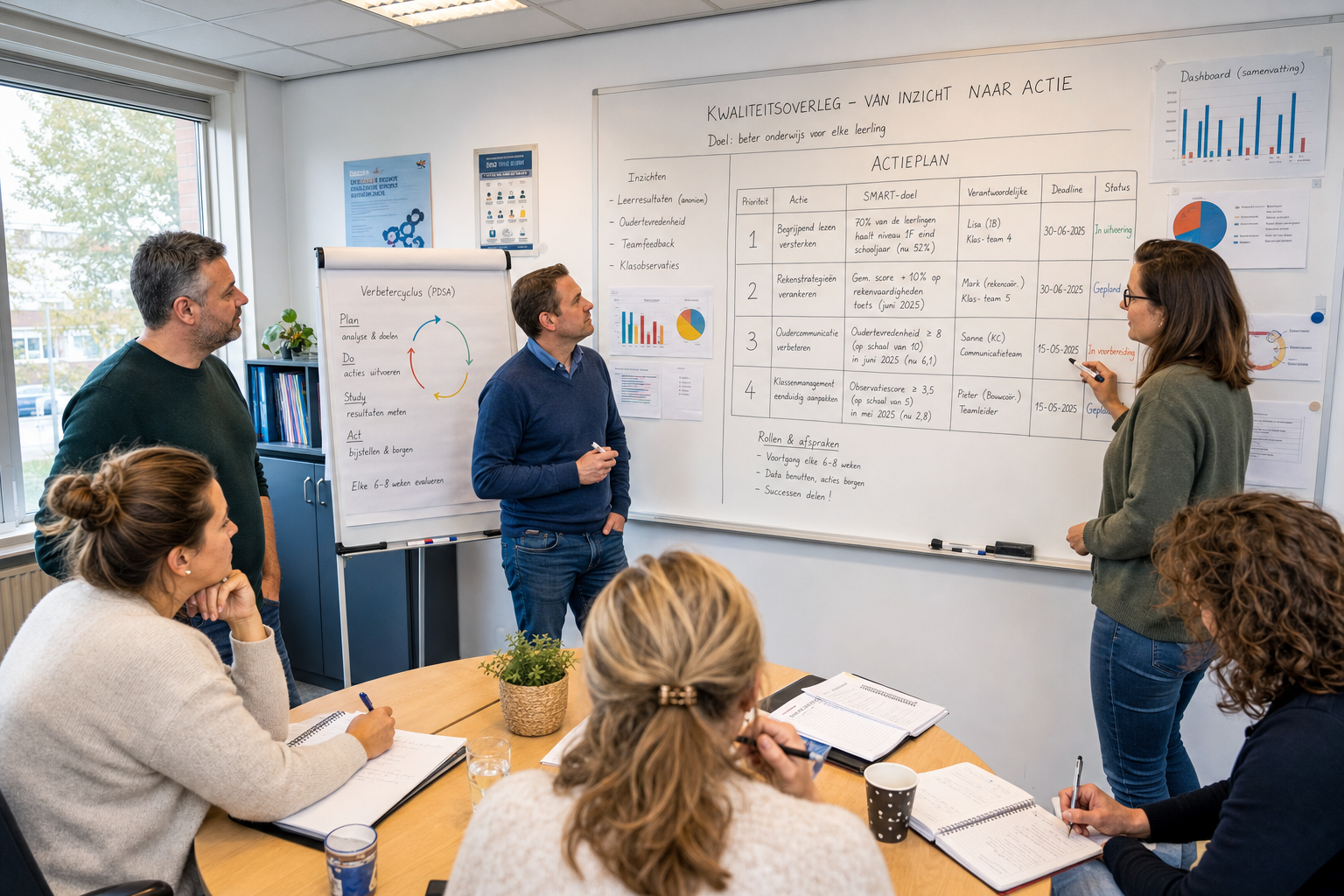 Verbeteracties implementeren in school