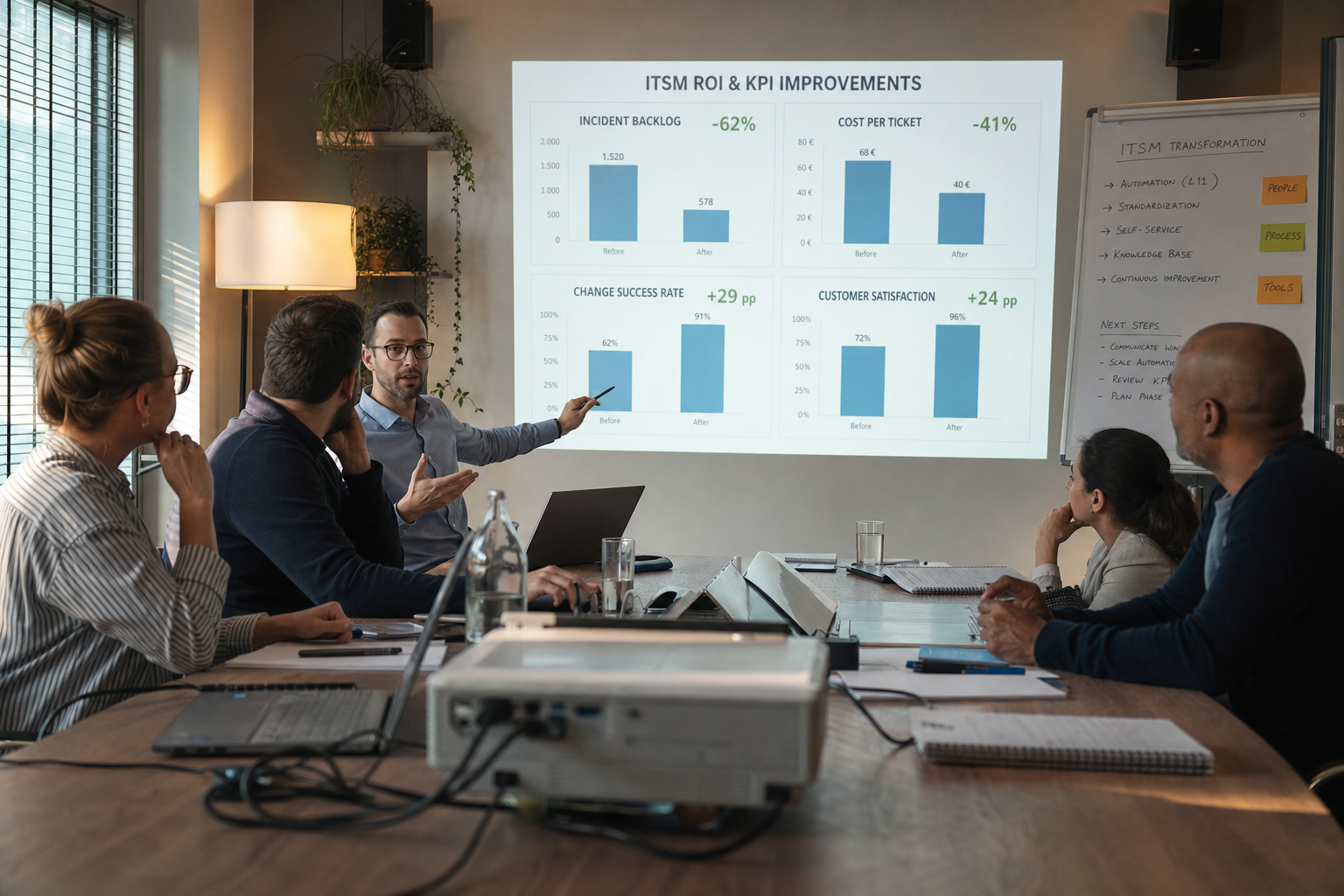 ITSM KPI dashboard