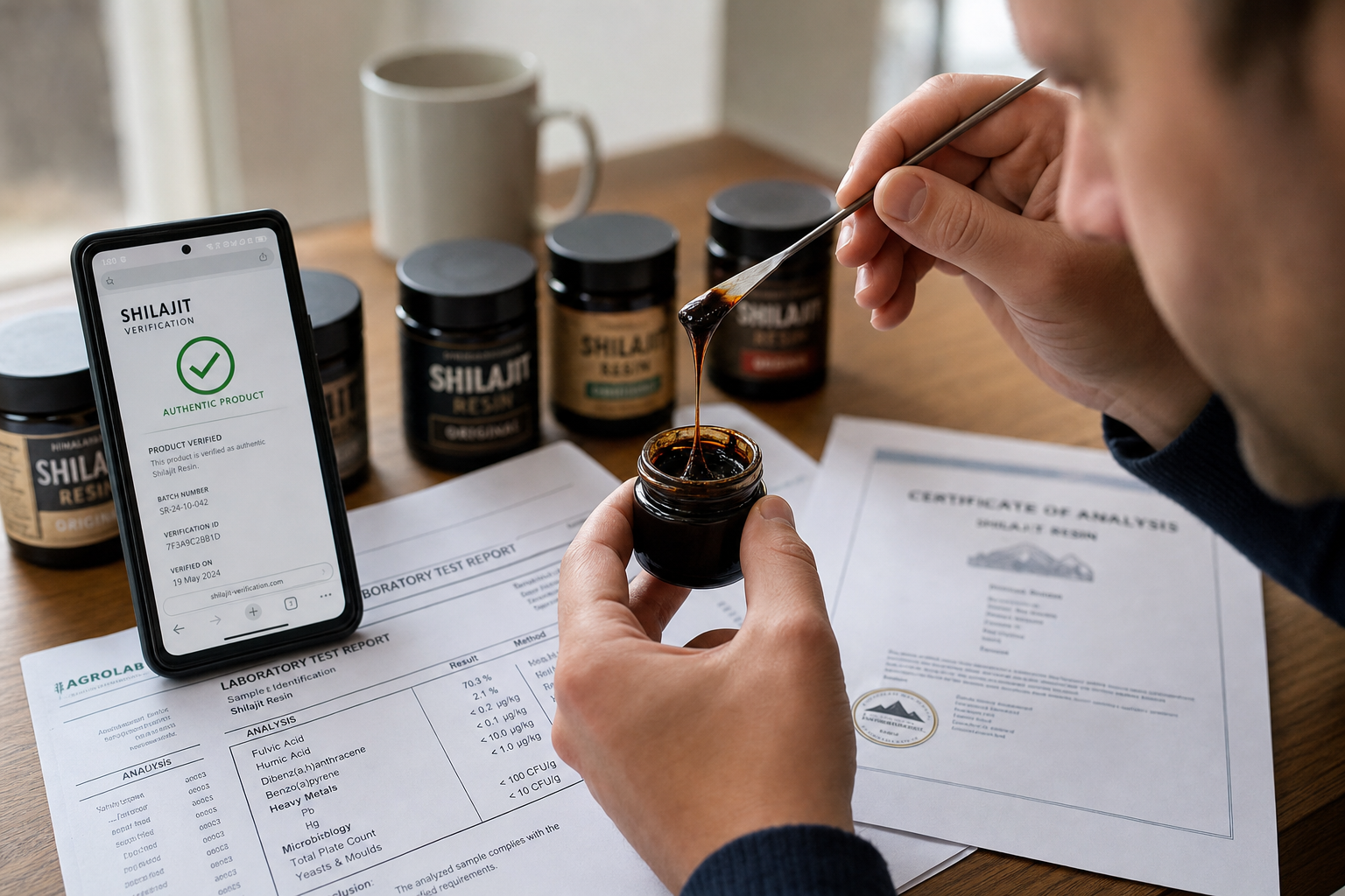 Shilajit kwaliteit herkennen