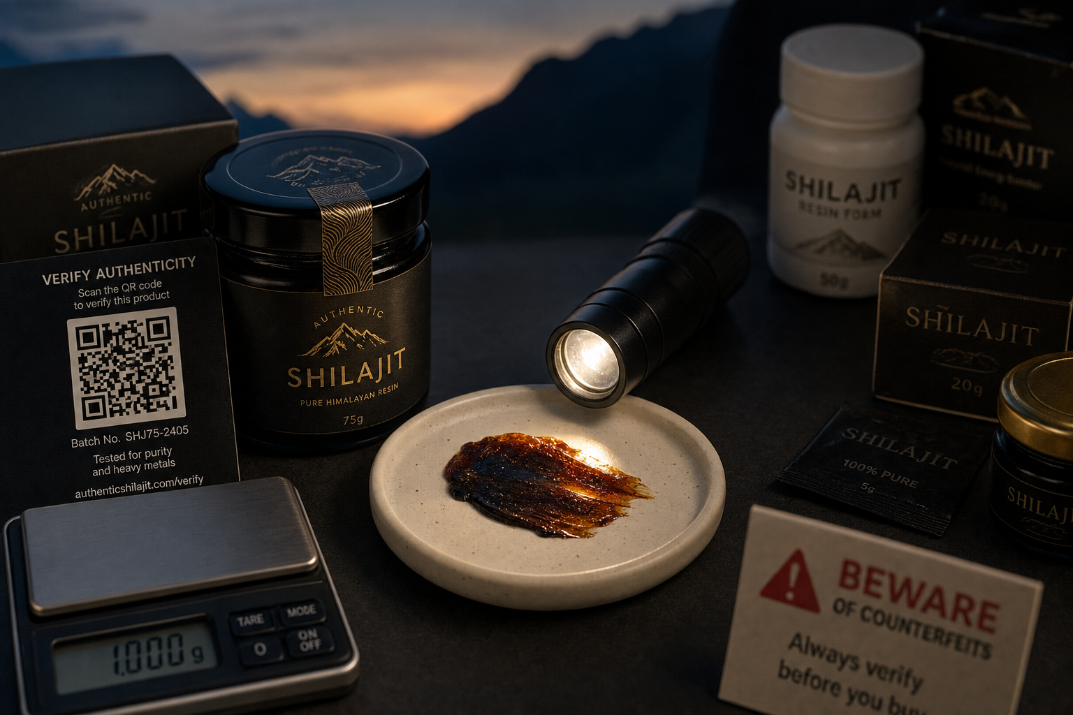 Shilajit vervalsingen vermijden