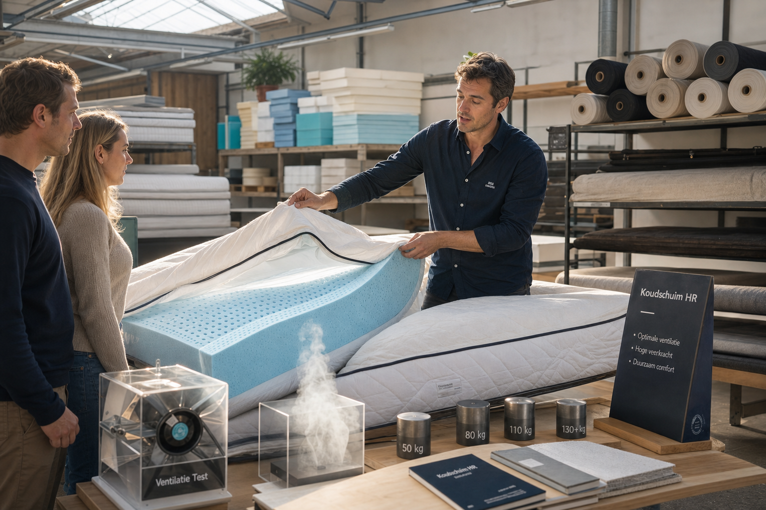 Ventilatie eigenschappen koudschuim