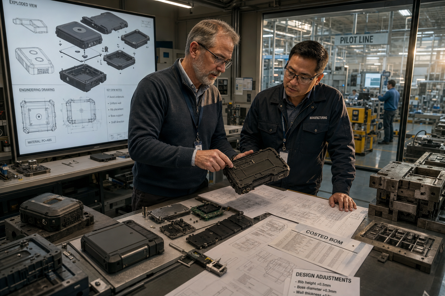 Product engineering proces van prototype naar massaproductie