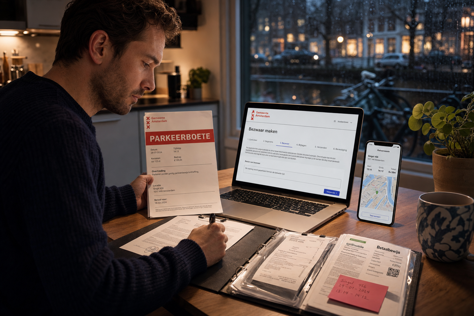 Bezwaar maken tegen parkeerboete Amsterdam