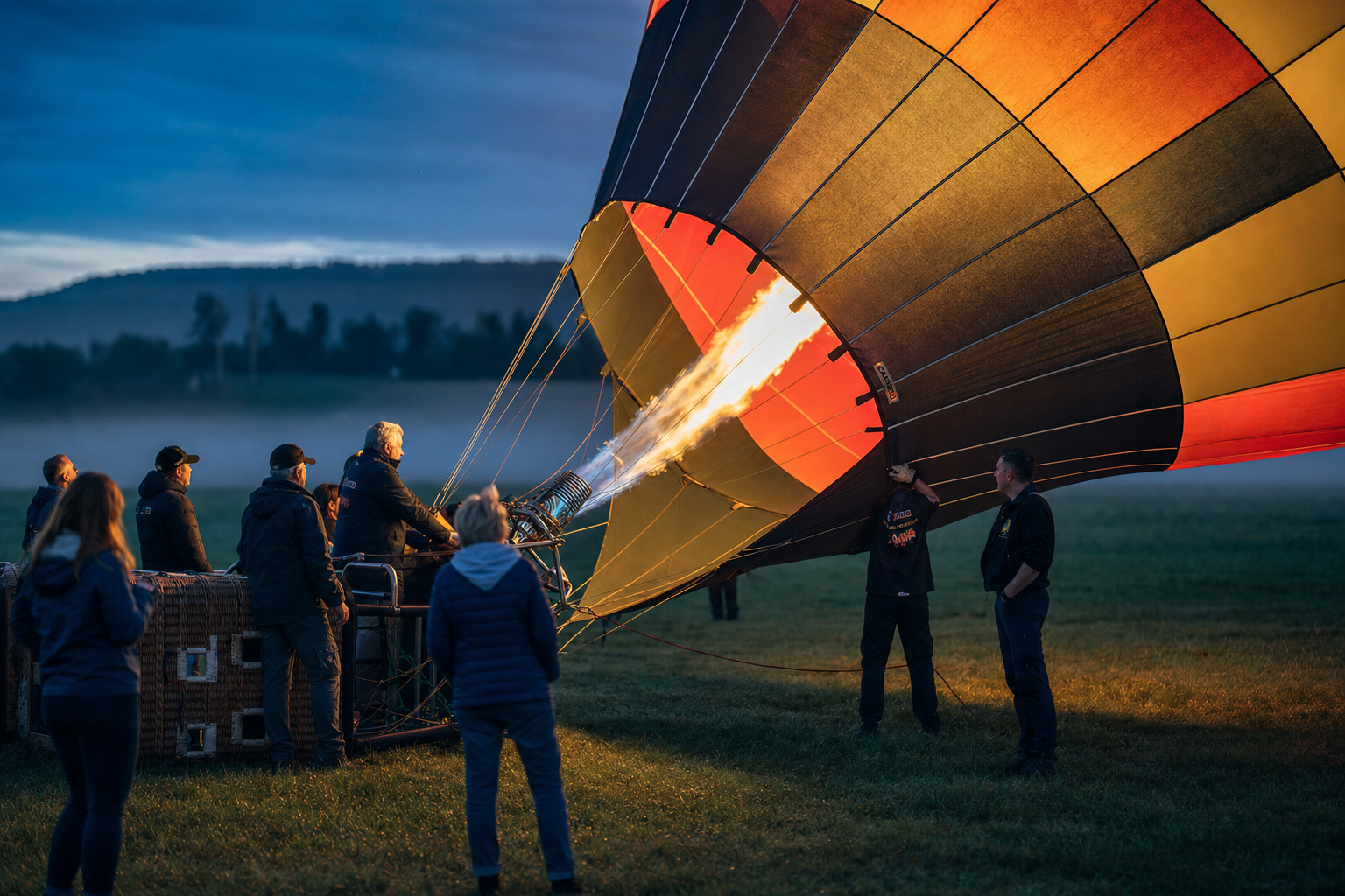 Ballonvaart uitzicht over Veenendaal en omgeving