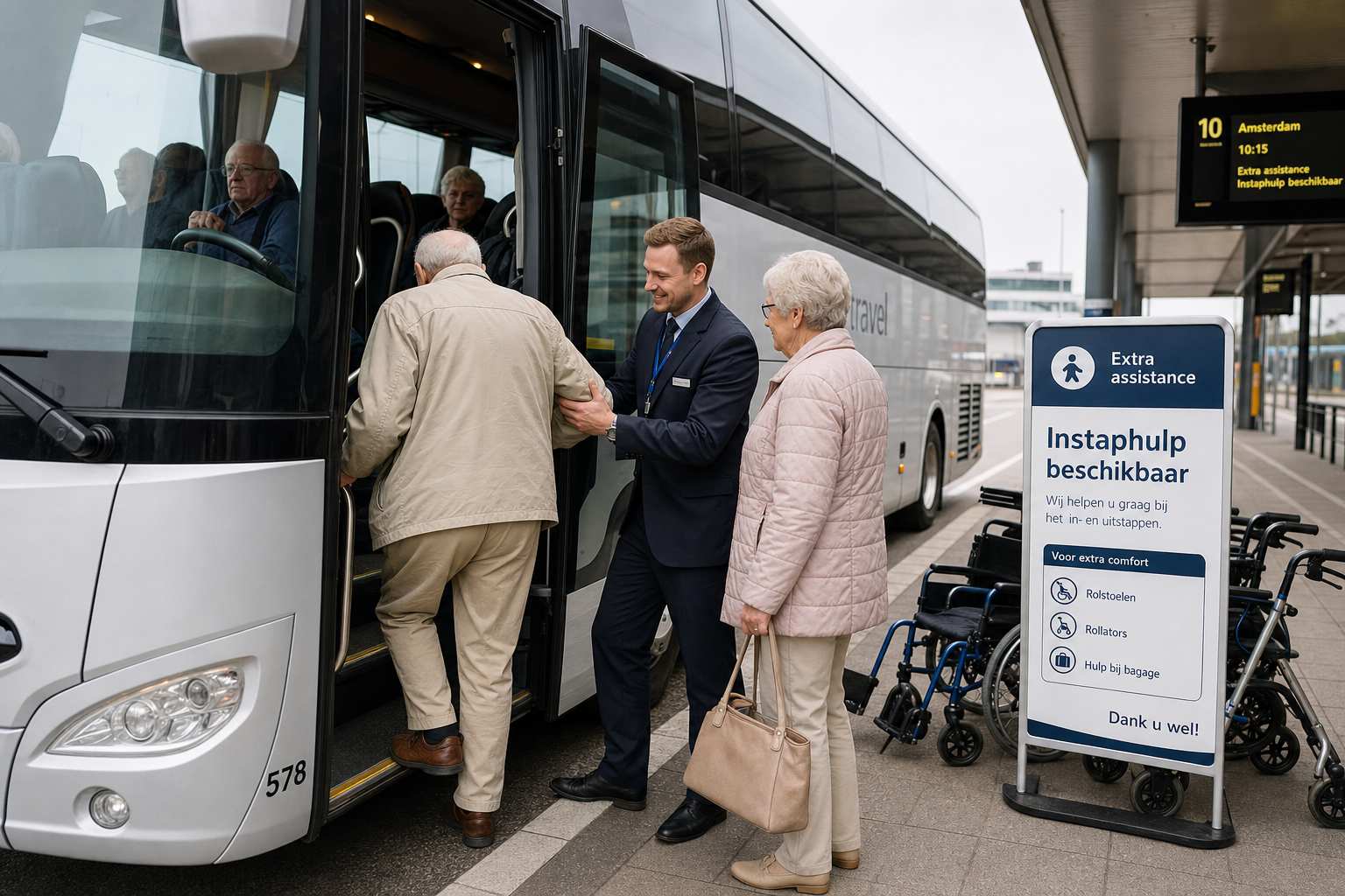 Busreizen voor ouderen met speciale voorzieningen