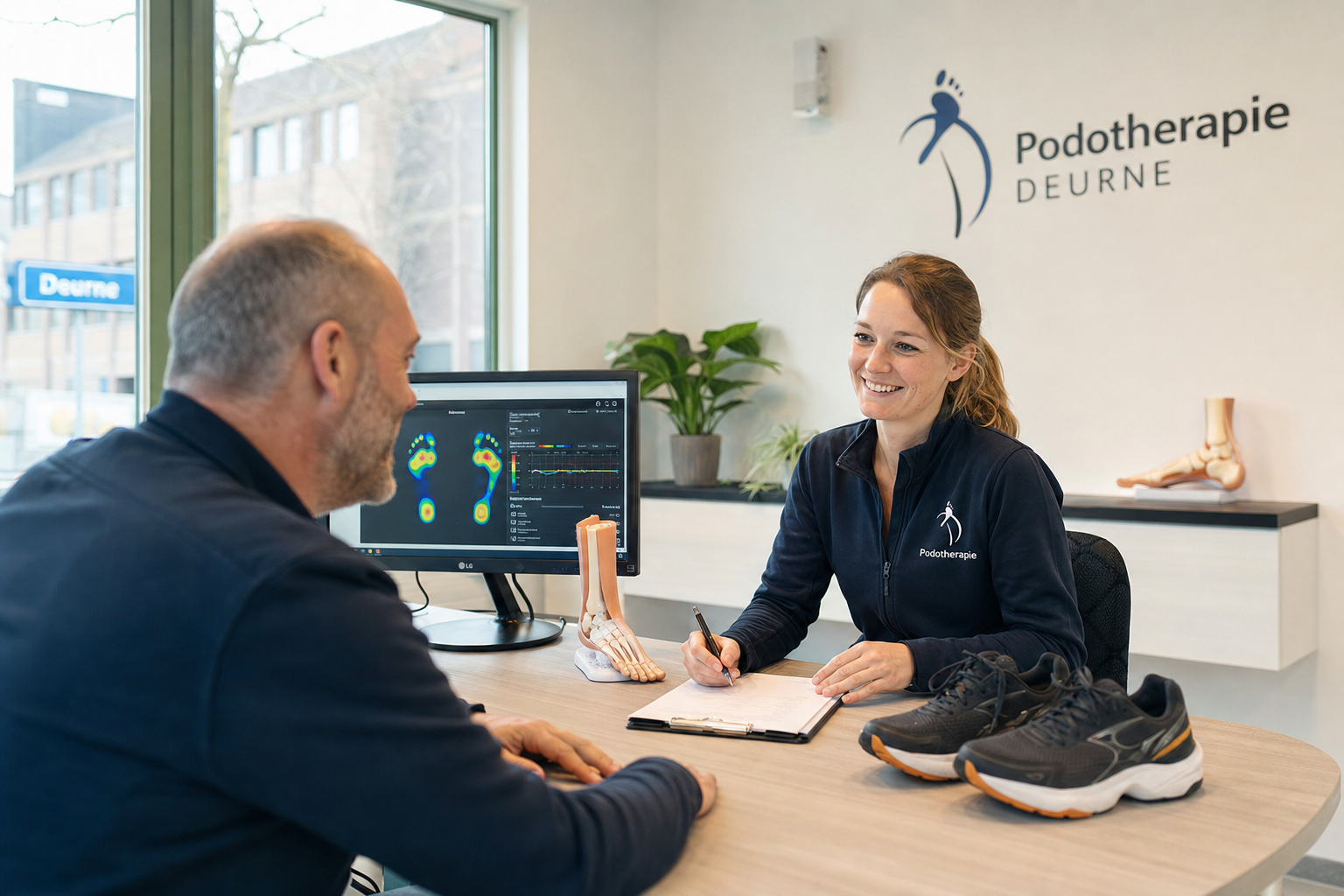 Eerste podotherapiebehandeling in Deurne