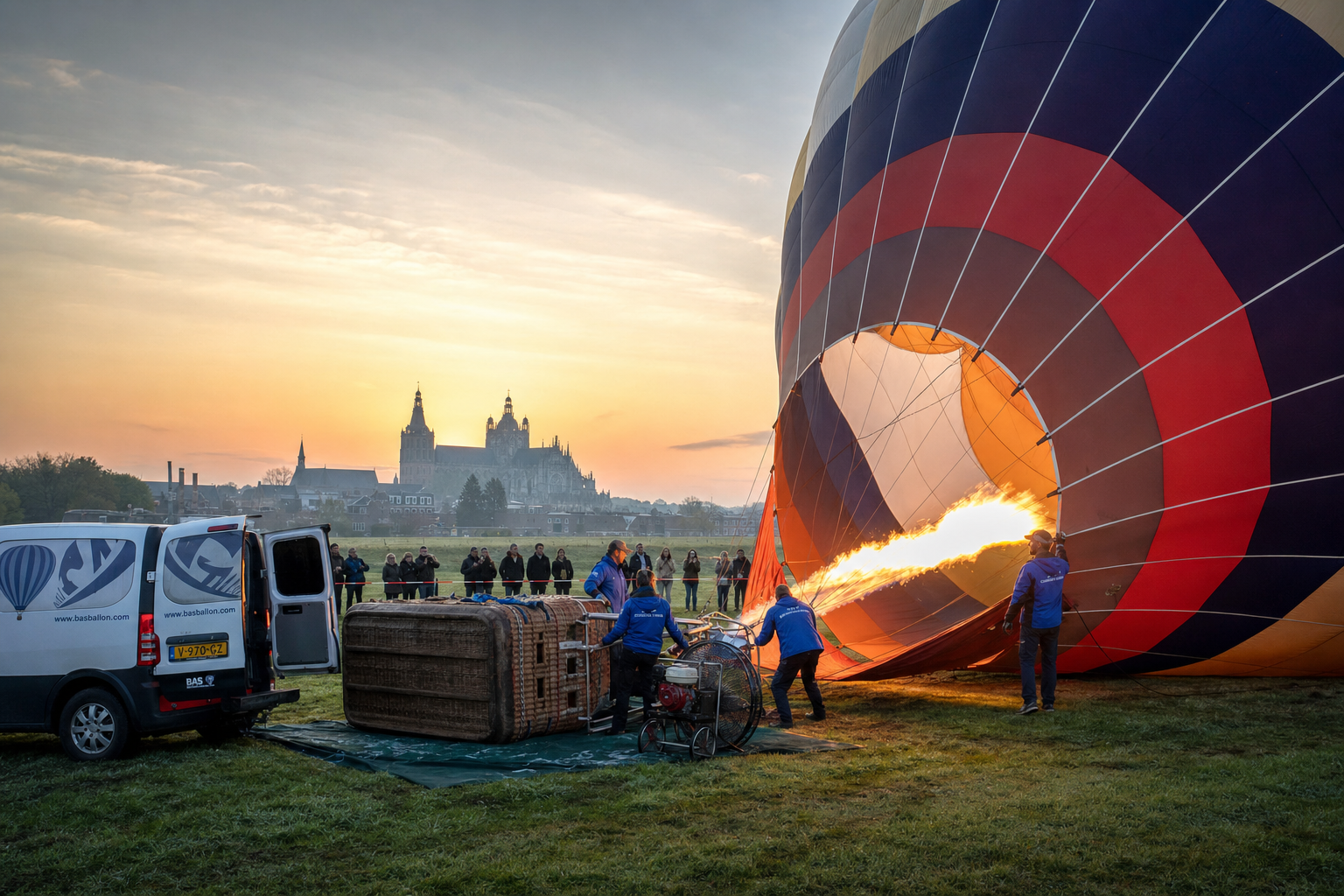 Luchtballon opstijgen vanuit Den Bosch