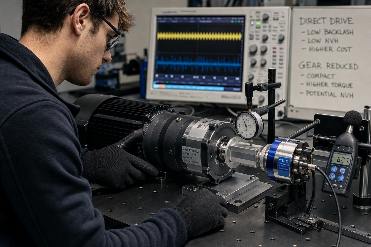 Motor met vertragingskast versus direct drive vergelijking