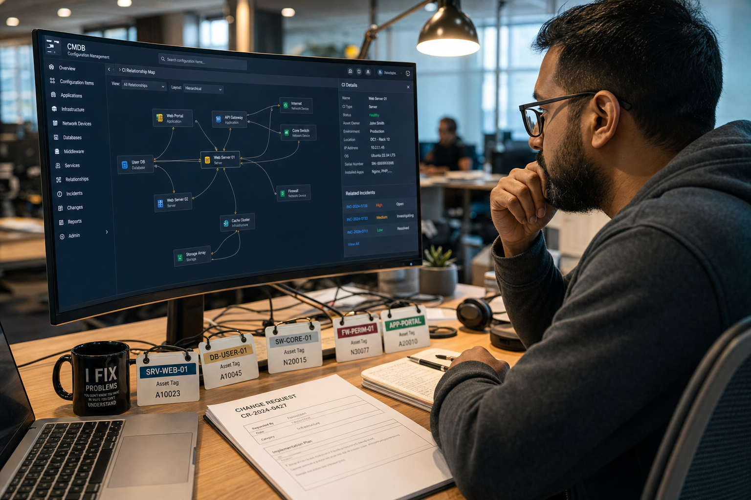 CMDB configuratie-items voor IT service management