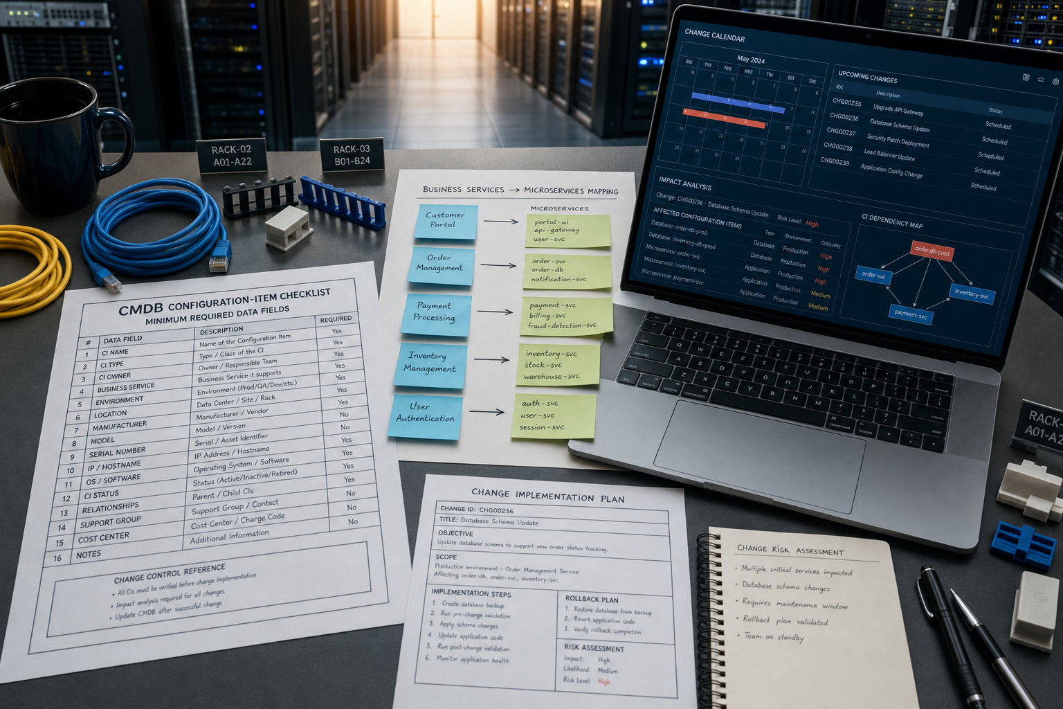Change management proces met CMDB integratie