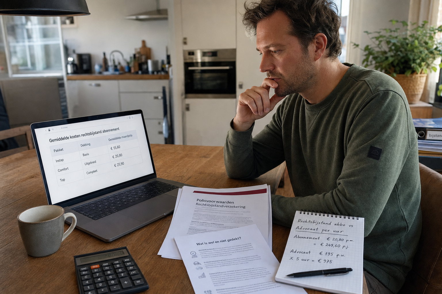 Rechtsbijstand abonnement kosten vergelijking