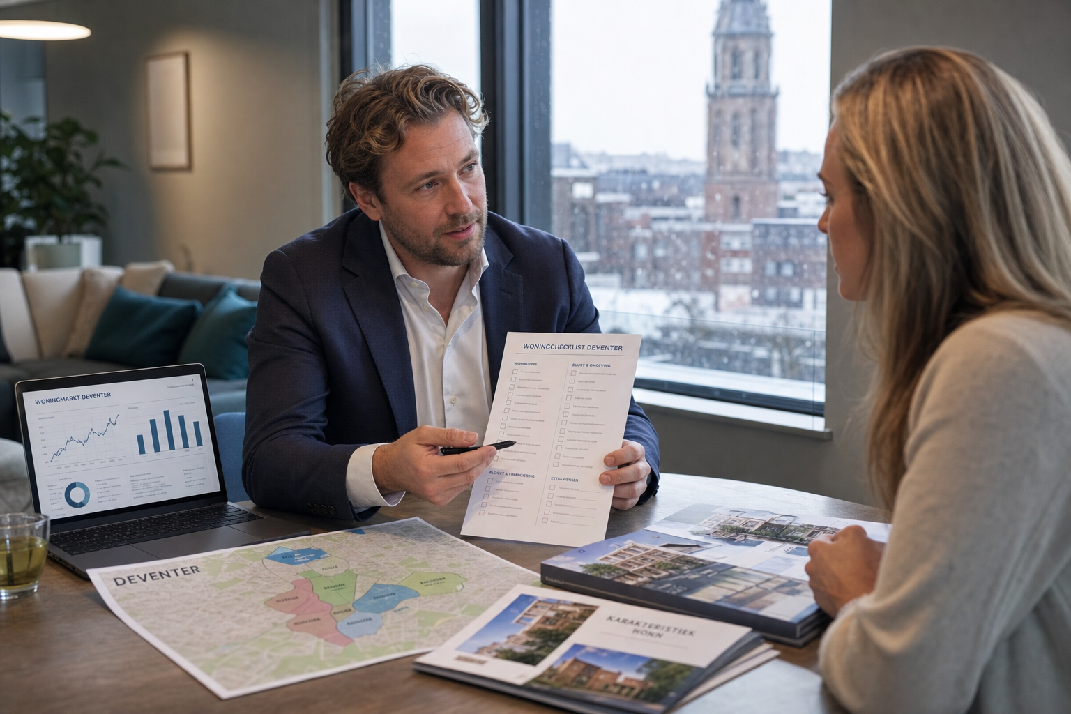 Verschillende wijken in Deventer