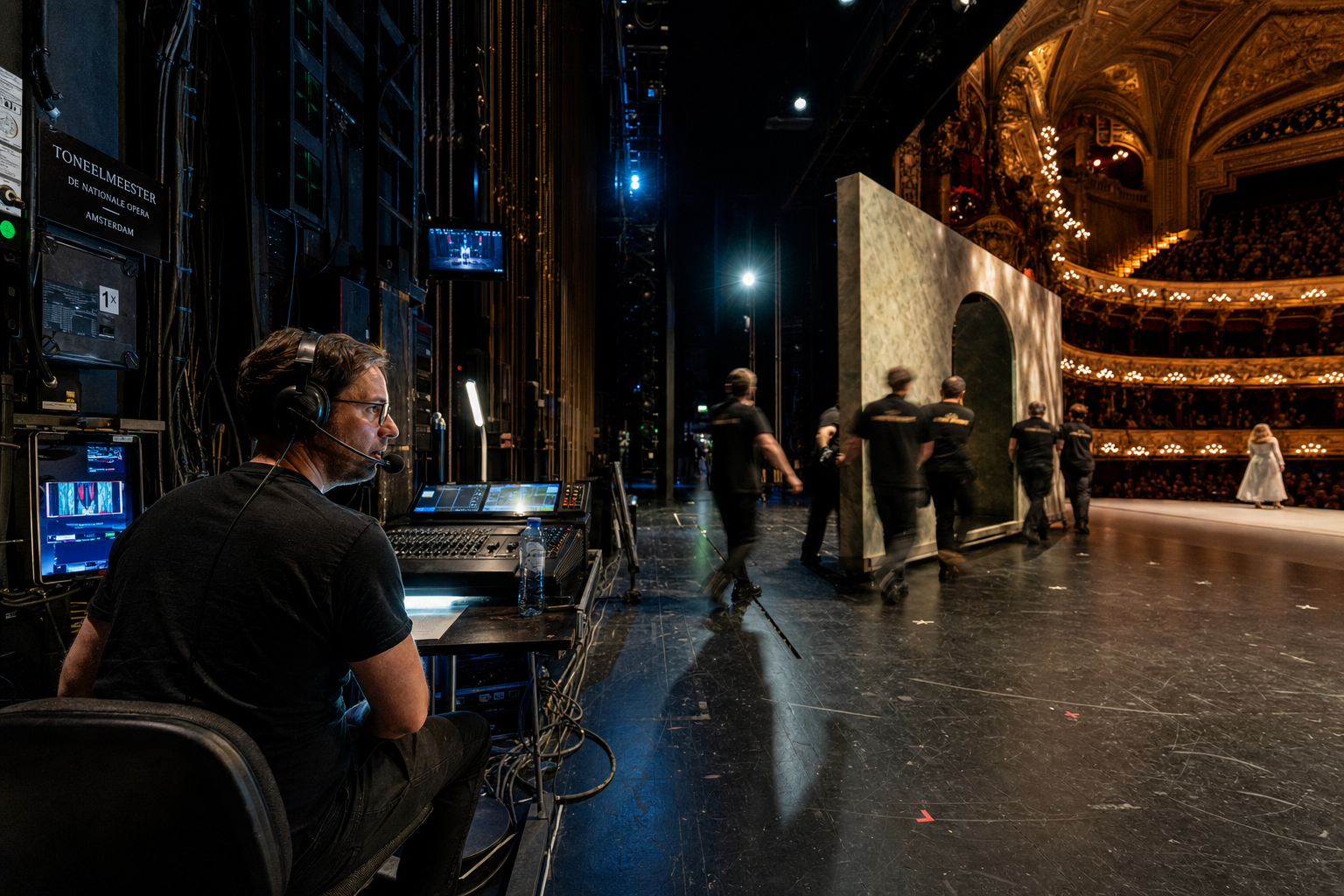 Toneelmeester coördineert techniek backstage